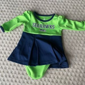 Seahawks baby dress